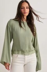 Nelly Vihreä – Sassy Lace Blouse