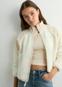 New Balance Beige – High Pile Fleece Jacket