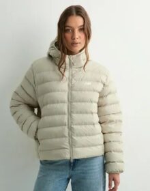 New Balance Beige – Sport Essentials Hooded Puffer Jacket