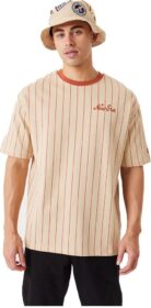 New Era 60332276 Pinstripe Short Sleeve T-shirt Oranssi XL Mies