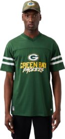 New Era Green Bay Packers Nfl Script Mesh Short Sleeve T-shirt Vihreä XL Mies