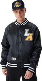 New Era Los Angeles Lakers Team Logo Satin Bomber-takki