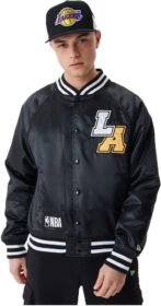 New Era Los Angeles Lakers Team Logo Satin Bomber-takki