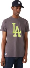 New Era Mlb Seasonal Team Logo Los Angeles Dodgers Short Sleeve T-shirt Harmaa M Mies