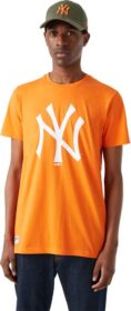 New Era Mlb Seasonal Team Logo New York Yankees Short Sleeve T-shirt Oranssi S Mies