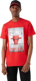 New Era Nba Photographic Chicago Bulls Short Sleeve T-shirt Punainen S Mies