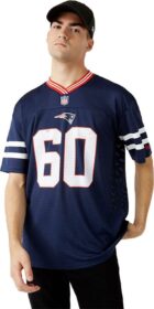 New Era Nfl Oversized New England Patriots Short Sleeve V Neck T-shirt Refurbished Sininen S Mies
