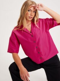 Noisy May Paidat – Kauluspaidat – Pink Yarrow – Nmremi S/S Shirt Wvn – Puserot & Kauluspaidat