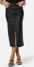 Object Collectors Item Naya Coated Mid Waist Skirt Black XS