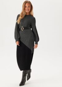 Object Collectors Item Objditte Re L/S Knit Midi Dress