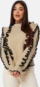Object Collectors Item Objyaa L/S Knit Pullover Sandshell Detail:Bla XL