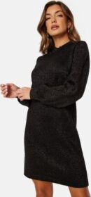 Object Collectors Item Reynard L/S Knit Dress Black Detail Glitter S