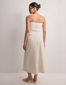 Object OBJECT – Beige – Objfeodora Midi Skirt Div