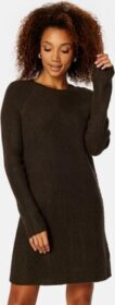 ONLY Carol L/S Knitted Dress Cocoa Brown Det:Mela XS