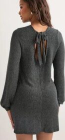 Only Hopea – Onlcarol L/S Glitter Bow Dress Jrs