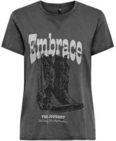 Only Lyhythihainen t-paita Only  15215721-JOURNEY  EU XL