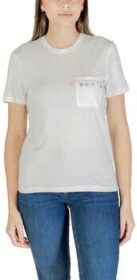 Only Lyhythihainen t-paita Only  T-shirt  blanc avec poche décorative  EU S