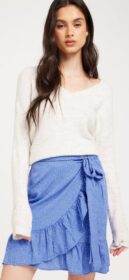 Only Minihameet – Blue Bonnet Confetti Dot – Onlolivia Wrap Skirt Wvn Noos – Hameet – Mini Skirts