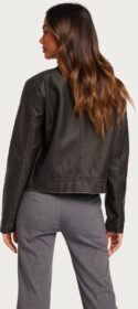 Only Musta – Onlmindy Faux Leather Jacket Otw Nc