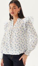 ONLY Onlidris Ls Frill Tape Top