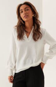 ONLY Onlmette V-Neck Smock Top