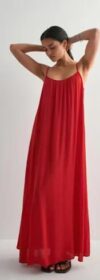 Only Punainen – Onlniki Strap Maxi Dress Wvn