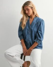 Only Sininen – Onlraya 3/4 Shirt Dnm Akm Noos