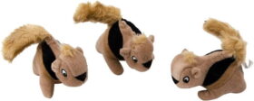 Outward Hound Squeakin Squirrels 3 kpl
