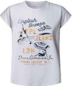 Pepe jeans Lyhythihainen t-paita Pepe jeans  T-shirt Pepe Jeans Valma blanc  EU L