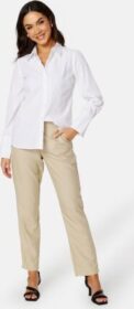 Pieces Boss MW Ankle Pants White Pepper XS