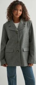 Pieces Harmaa – Pcbianca Ls Blazer Jacket Noos