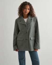 Pieces Harmaa – Pcbianca Ls Blazer Jacket Noos