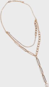 Pieces Kaulakorut – Gold Colour Clear Stones – Pcjenny O Necklace Pack – Korut – Necklaces