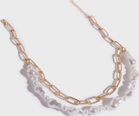Pieces Kaulakorut – Gold Colour Mop – Pcsifia Combi Necklace D2D – Korut – Necklaces