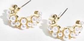 Pieces Korvakorut – Gold Colour Mop – Fpkikka a Hoop Earrings Plated – Korut – earrings