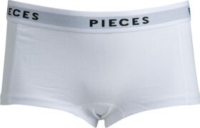 Pieces Logo Solid Trunk Valkoinen XS Nainen