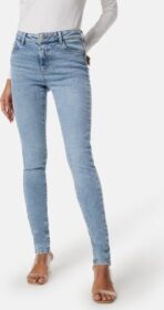 Pieces Pcdana Mid Waist Skinny Jeans Light Blue Denim XL/30