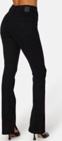 Pieces Peggy HW Flared Slit Jeans Black S