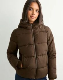 Pieces Ruskea – Pcbee New Short Puffer Jacket Noos