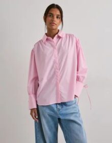 Pieces Vaaleanpunainen – Pcanni Ls Pleated Detail Shirt Wvn