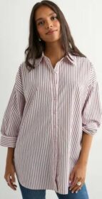 Pieces Vaaleanpunainen – Pcjenna Ls Long Os Shirt Wvn D2D