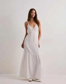 Pieces Valkoinen – Pcastina Strap Maxi Dress Sww Bc