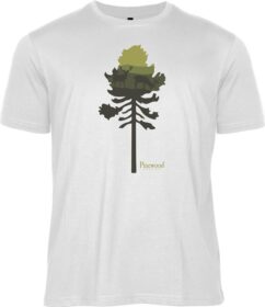 Pinewood Finnveden Recycled Outdoor T-SHIRT White Mel Pine Tree – S