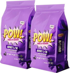POW! Dog Adult Large/X-Large Pork 2×12 kg