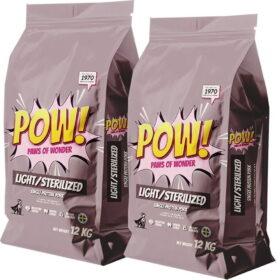 POW! Dog Light/Sterilized 2×12 kg