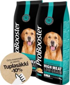 ProBooster Tuplasäkkitarjous 2x12kg ProBooster Adult Light & Senior Chicken