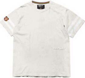 Replay Open End Cotton Short Sleeve T-shirt Valkoinen S Mies