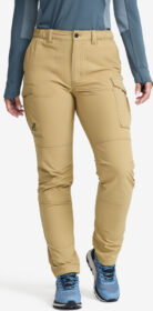 RevolutionRace Ulkoiluhousut, Vaellushousut & Retkeilyhousut – Beige – Adventure Cargo Stretch Pants Naiset Kelp Beige, Koko:XL