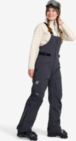RevolutionRace Atlas 3L Ski Bib Pants Naiset Anthracite, Koko:L – Talvihousut