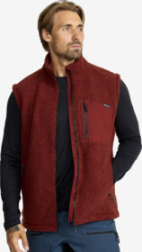 RevolutionRace > Liivit – Punainen – Bigfoot Pile Vest Miehet Fired Brick, Koko:S